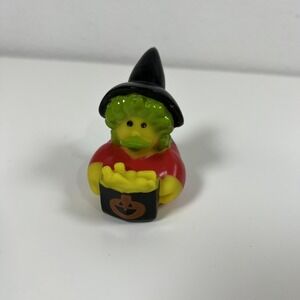 Halloween TRICK OR TREAT Witch Cruising Rubber Duck 2 1/2"